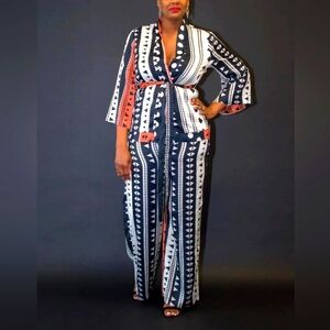 Multi Print Kimono 2PC Set